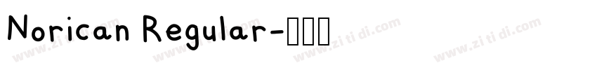 Norican Regular字体转换